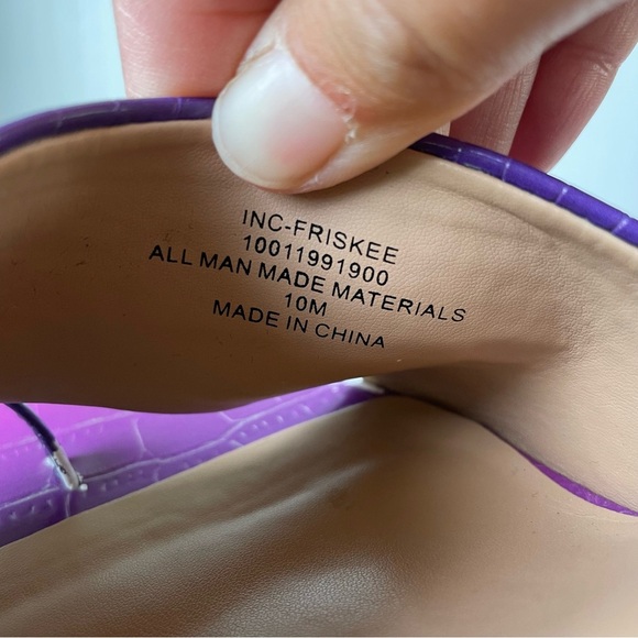 INC International Concepts Purple Friskee Slide Sandals Size Women's 10. - Picture 10 of 10